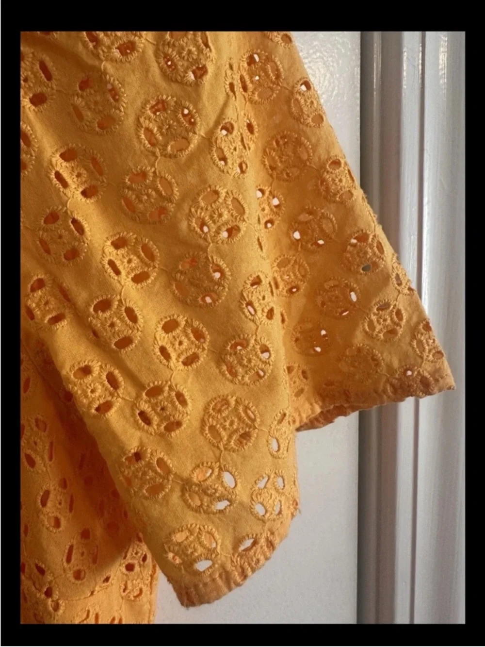 J Crew Eyelet Short Sleeved Blouse Size Small